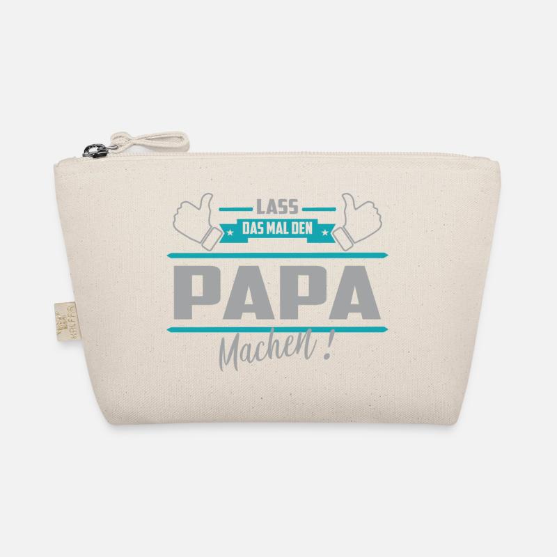 Lass das mal den Papa machen - Bio-Täschchen - Natur
