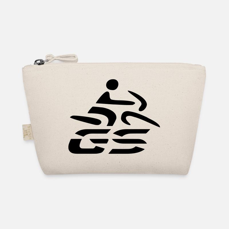 Logo GS-Fahrer Nr. 4 | black - Bio-Täschchen - Natur