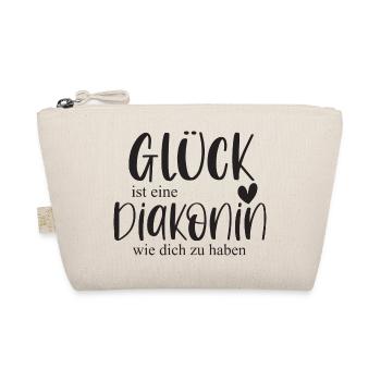 Diakonin Ehrenamt Kirche Pfarrer Glaube Geschenk - Bio-Täschchen - Natur - Vorne