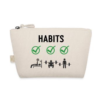 Gym Deadlifts Workout love - my hobby fitness rout - Organic Pouch - nature - Front