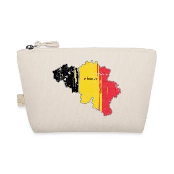 Carte de Bruxelles avec drapeau belge - Trousse biologique - nature - Devant