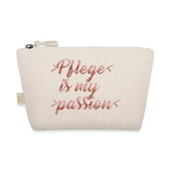 Pflege is my passion - Bio-Täschchen - Natur - Vorne