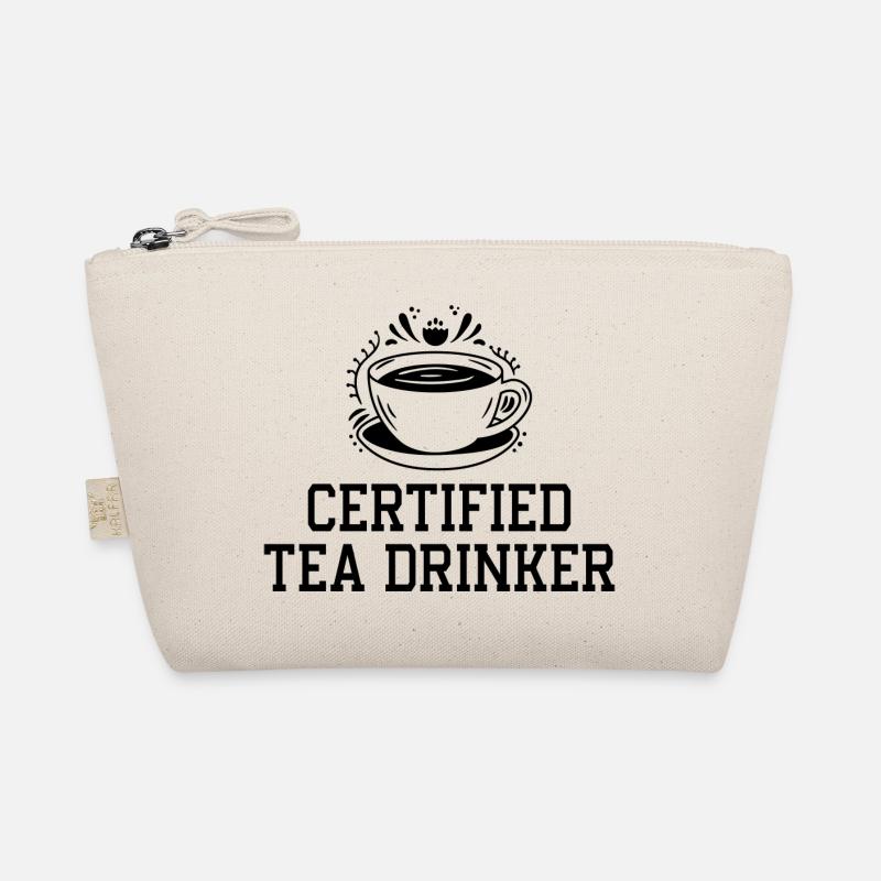 Certified Tea Drinker Tea Lover Drinking Tea Cup O Bio-Täschchen