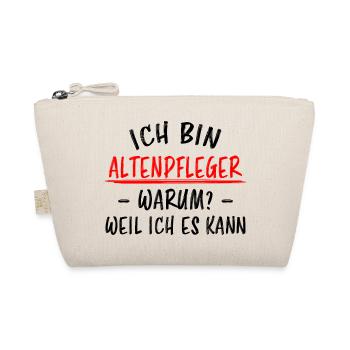 Altenpfleger Beruf Lustiger Spruch Pflege Geschenk - Bio-Täschchen - Natur - Vorne