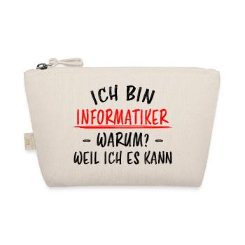 Informatiker Lustig Spruch Programmierer Geschenk - Bio-Täschchen - Natur - Vorne
