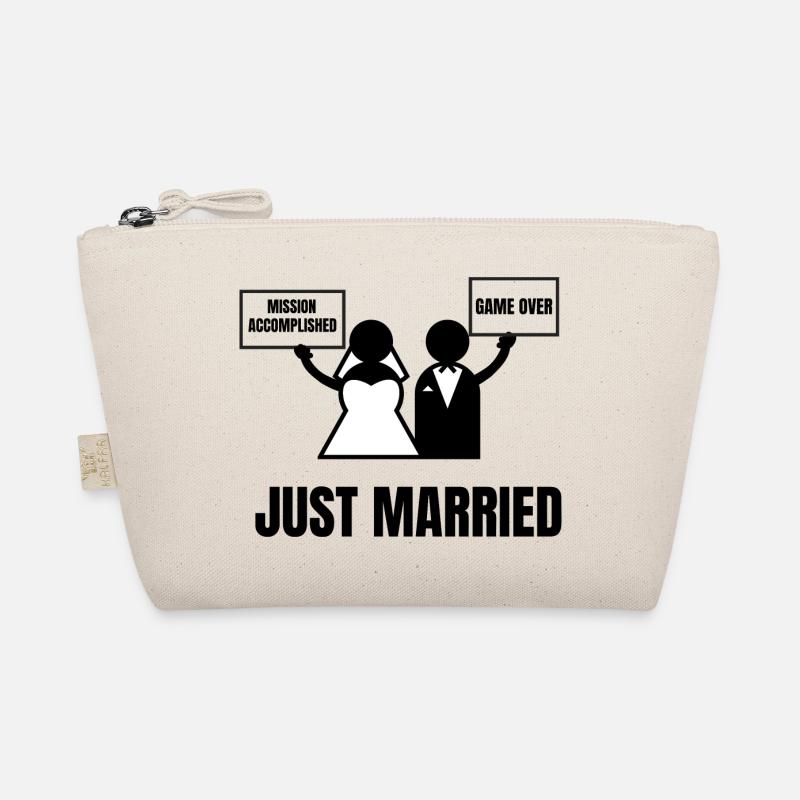 JUST MARRIED - Organic Pouch - nature