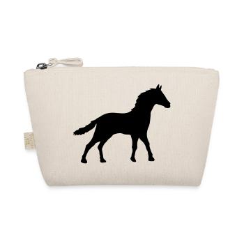 Horse Silhouette Outline Shadow - Organic Pouch - nature - Front