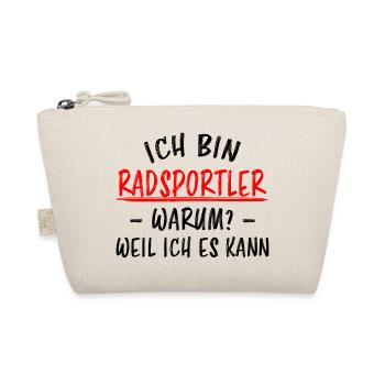 Radsportler Mountainbike Bike Fun Fahrrad Geschenk - Bio-Täschchen - Natur - Vorne