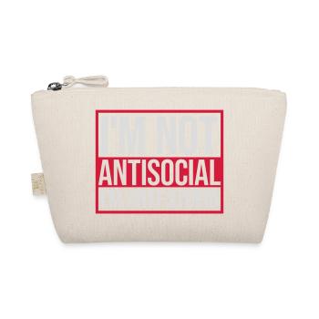not antisocial anti stupid - Organic Pouch - nature - Front