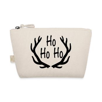 Weihnachten - Ho Ho Ho - Bio-Täschchen - Natur - Vorne