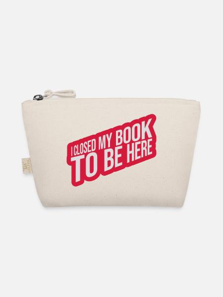I closed my book - Bio-Täschchen - Natur - Vorne