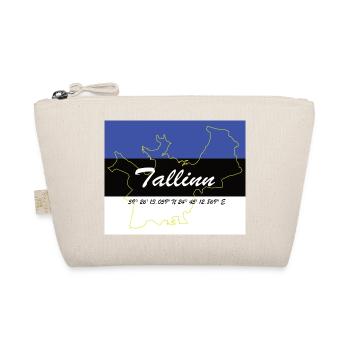 Tallinn - Hauptstadt mit GPS & Flagge - Bio-Täschchen - Natur - Vorne