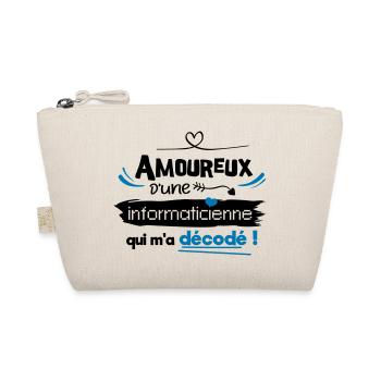 Amoureux d'une informaticienne ! humour geek - Trousse biologique - nature - Devant