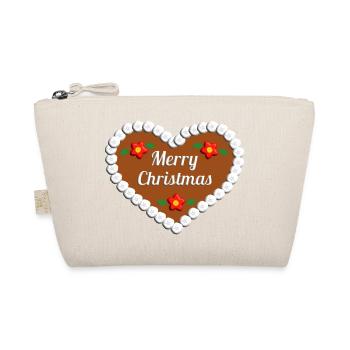 Joyeux Noël Pain d’épice Cadeau Coeur - Trousse biologique - nature - Devant