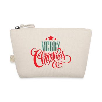 Christmas design and stars - Organic Pouch - nature - Front