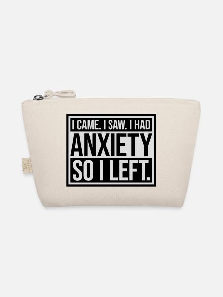 I had anxiety saying - Organic Pouch - nature - Front