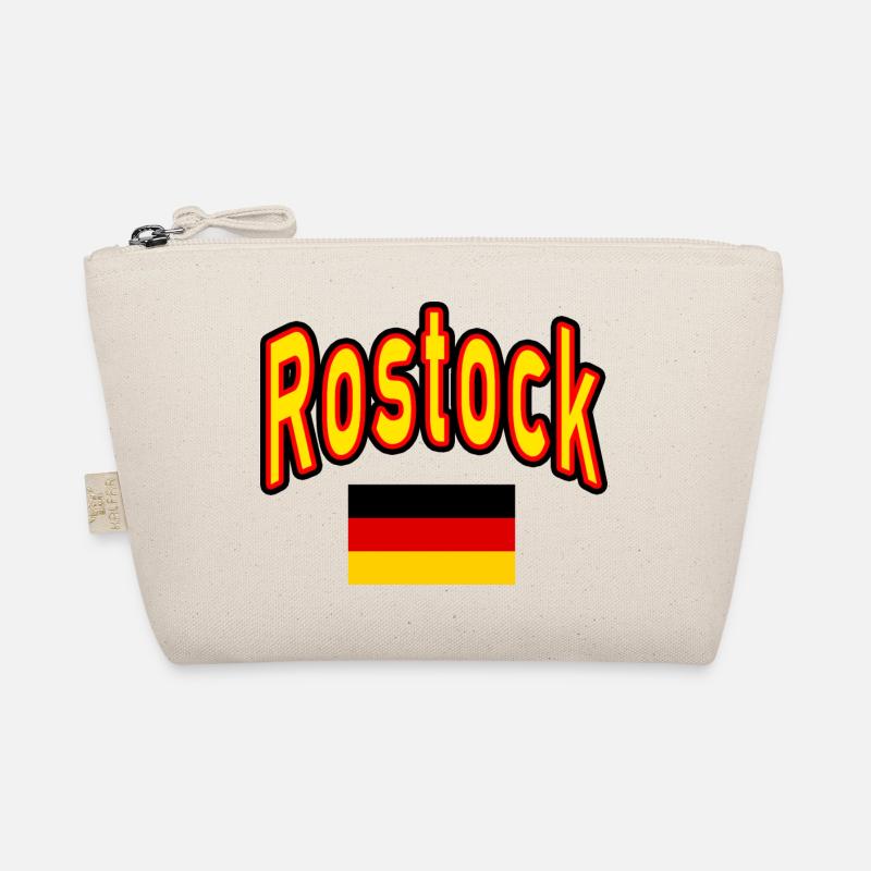 Rostock deutschland flagge - Bio-Täschchen - Natur