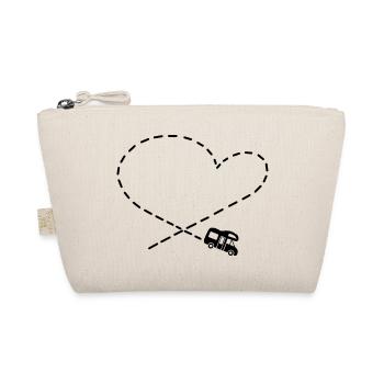 Camper love Motorhome Camping Heart - Organic Pouch - nature - Front