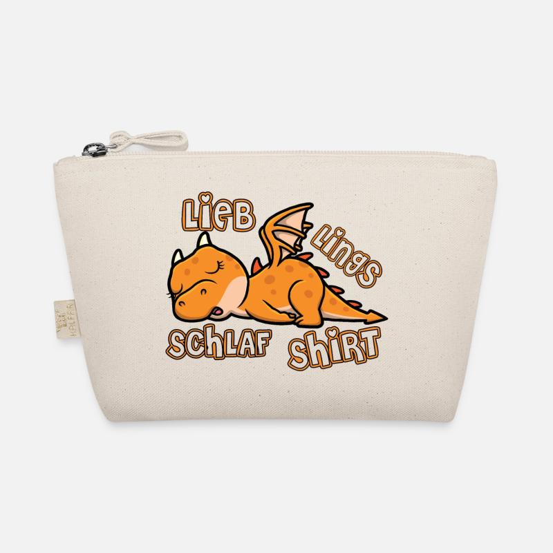 Lieblings Schalfshirt Schlafisaurus - Bio-Täschchen - Natur