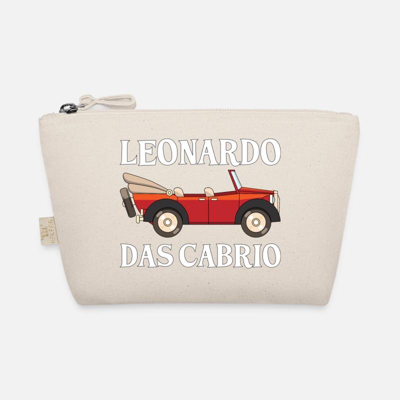 Leonardo das Cabrio lustig Geschenk Bio-Täschchen