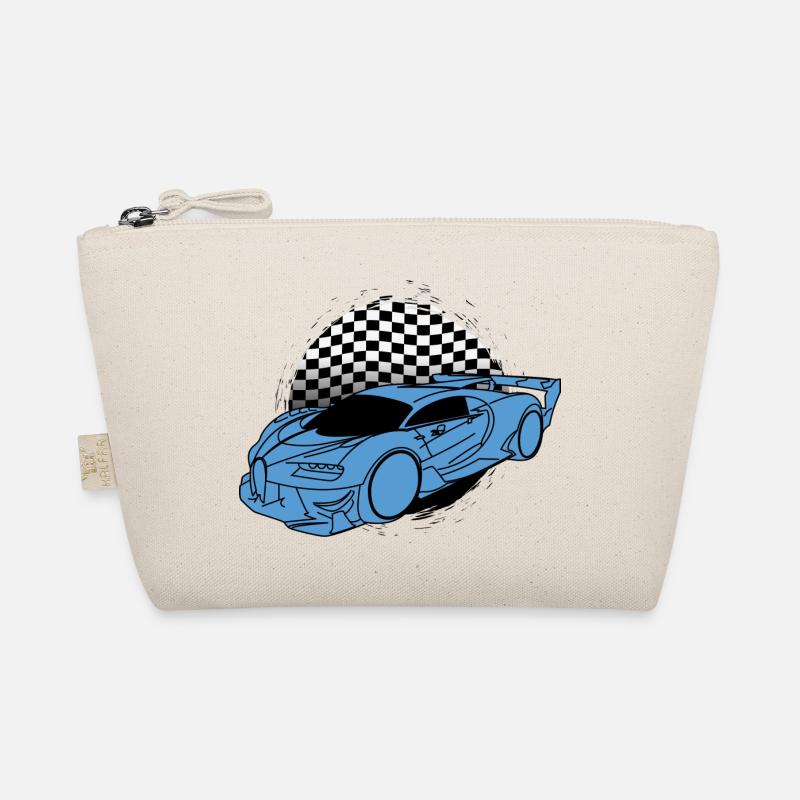 Buga Sportwagen Raceflag - Bio-Täschchen - Natur