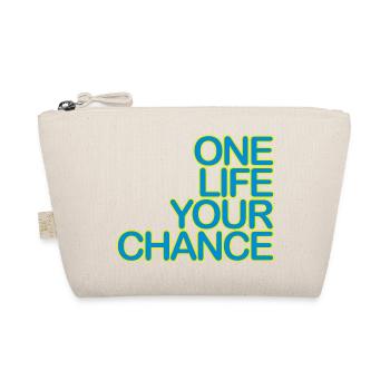 One LIFE your CHANCE 03light blue yellow - Organic Pouch - nature - Front