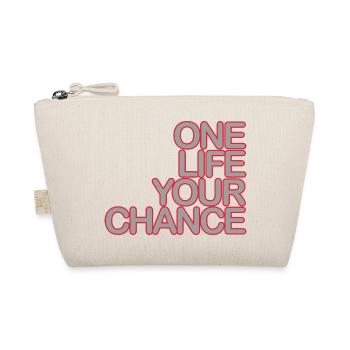 One LIFE your CHANCE 02grey Krot - Organic Pouch - nature - Front
