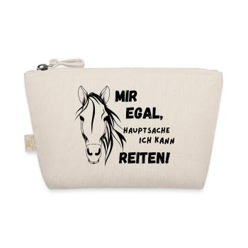 Hauptsache Reiten - Bio-Täschchen - Natur - Vorne