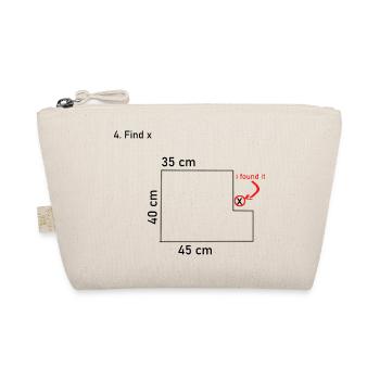 Math Math Joke Gift Gift Idea Nerdy - Organic Pouch - nature - Front