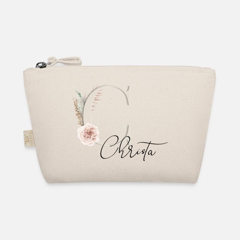 Christa! Name Boho - Organic Pouch - nature