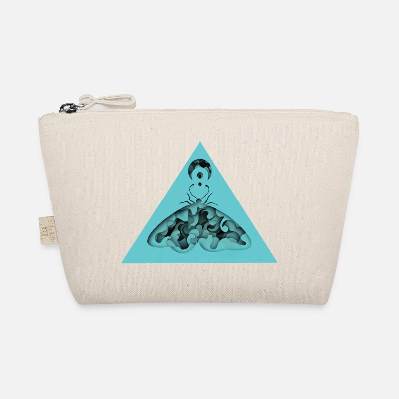 Infinity Moth - Boho Moths 3D Papercut Design Organic Pouch