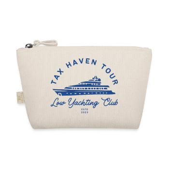 tax haven tour t-shirt sweater | Low Yachting Club - Bio-Täschchen - Natur - Vorne