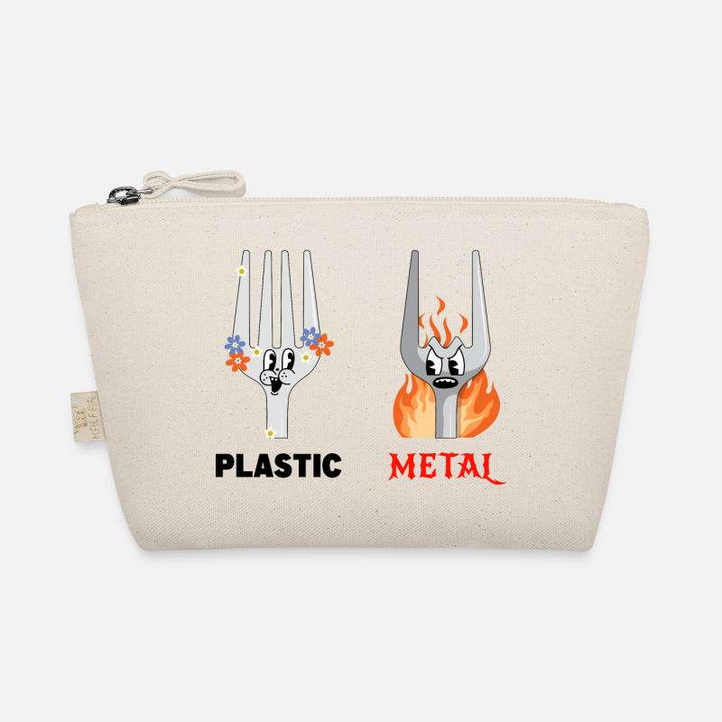 Fork Plastic Metal Music Organic Pouch