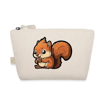 cute squirrel - Organic Pouch - nature - Front