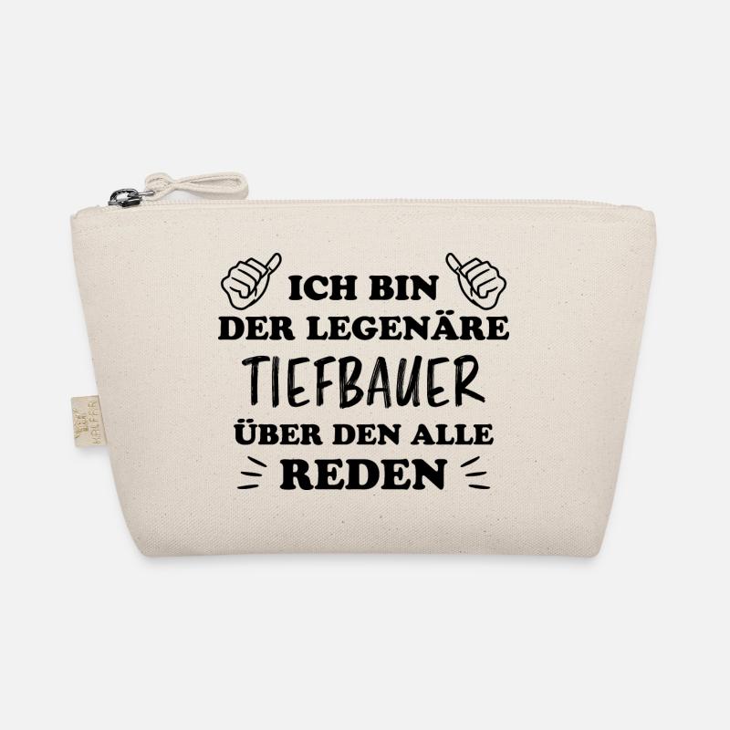 Tiefbauer Beruf Lustiger Spruch Tiefbauer Geschenk Bio-Täschchen
