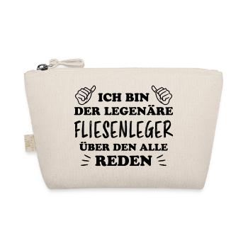 Fliesenleger Lustig Spruch Job Bodenleger Geschenk - Bio-Täschchen - Natur - Vorne