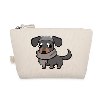 Dachshund grey - Organic Pouch - nature - Front