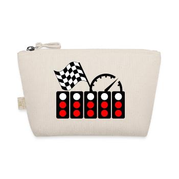 Race car light start - Organic Pouch - nature - Front