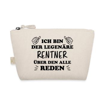 Rentner Lustiger Spruch Rente Ruhestand Geschenk - Bio-Täschchen - Natur - Vorne