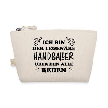 Handball Lustig Spruch Handballer Spieler Geschenk - Bio-Täschchen - Natur - Vorne