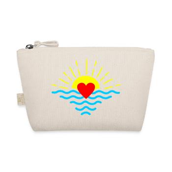 Sunset with heart - Organic Pouch - nature - Front