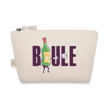 Boule and Wine Boccia Balls Petanque Outfit - Organic Pouch - nature - Front