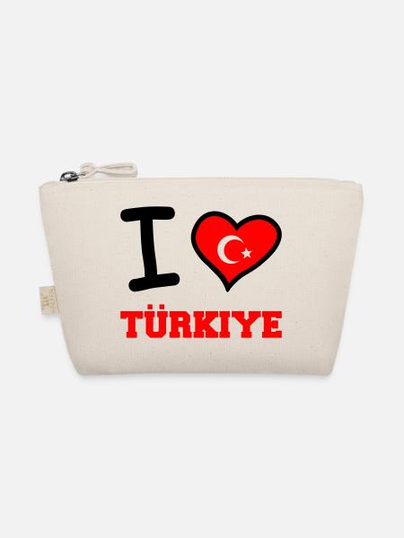 I love Türkiye - Organic Pouch - nature - Front