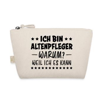 Altenpfleger Lustiger Spruch Altenpfleger Geschenk - Bio-Täschchen - Natur - Vorne