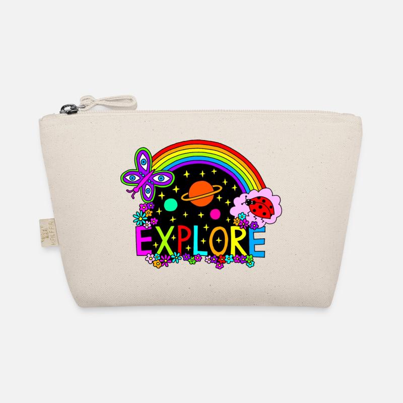 Explore the World Hippie Universe Rainbow Cool Organic Pouch