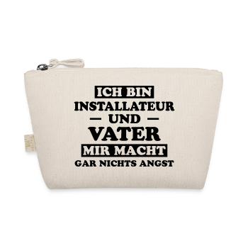 Installateur Spruch Heizung Installateur Geschenk - Bio-Täschchen - Natur - Vorne