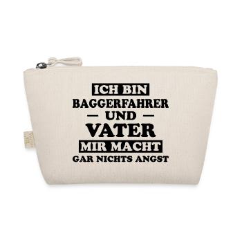 Baggerfahrer Lustiger Spruch Beruf Bagger Geschenk - Bio-Täschchen - Natur - Vorne