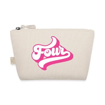 Four 4th Birthday For Girls 4 Years Old - Organic Pouch - nature - Front