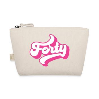 Forty 40th Birthday For Women 40 Years Old - Organic Pouch - nature - Front