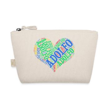 t-shirt Adolfo coeur nuage de mots t-shirt - Trousse biologique - nature - Devant